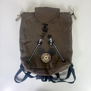 Rare Disneyland Drawstring Backpack Walt Disney Brown